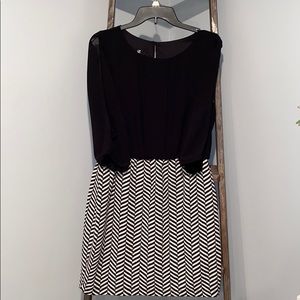 Black and White Cocktail Dress